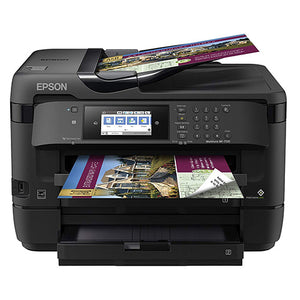 Epson WF-7720 Wireless Wide-Format Color Inkjet Printer with Copy, Scan, Fax, Wi-Fi Direct and Ethernet, Black