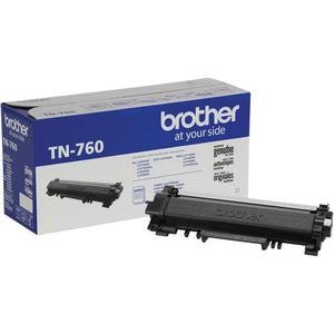 Brother Genuine TN760 Black High Yield Toner Cartridge