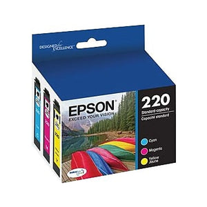 Epson T220520 DURABrite Ultra Color Combo Pack Standard Capacity Cartridge Ink for WF-2750